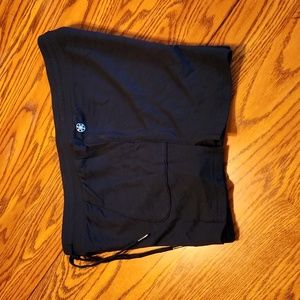 Gaiam Black Drawstring Shorts with Pockets